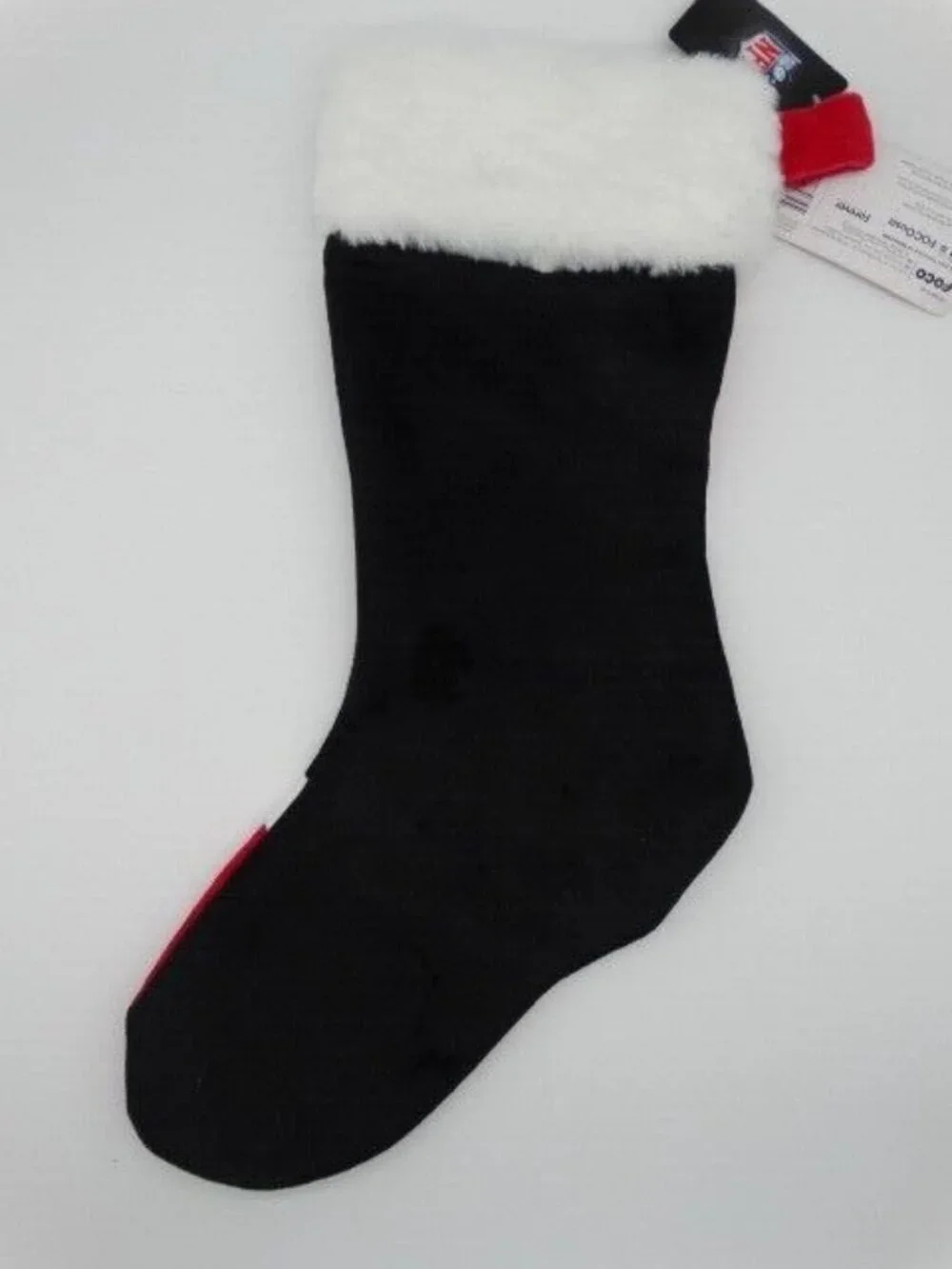 Atlanta Falcons Christmas Holiday Stocking NFL Team Logo Black Red Foco 17